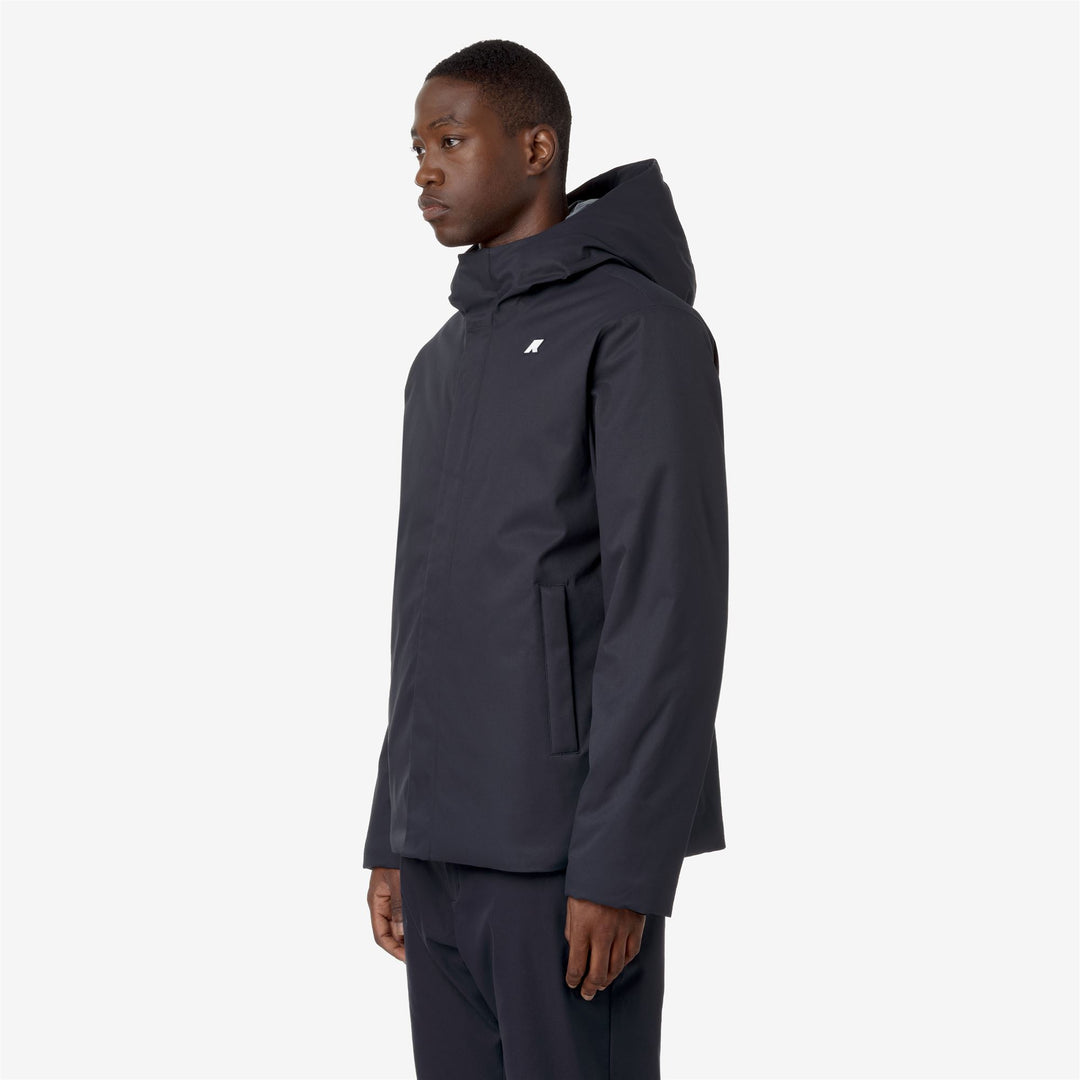 Blue Men's Short Water-Resistant Jacket with PrimaLoft Insulation main