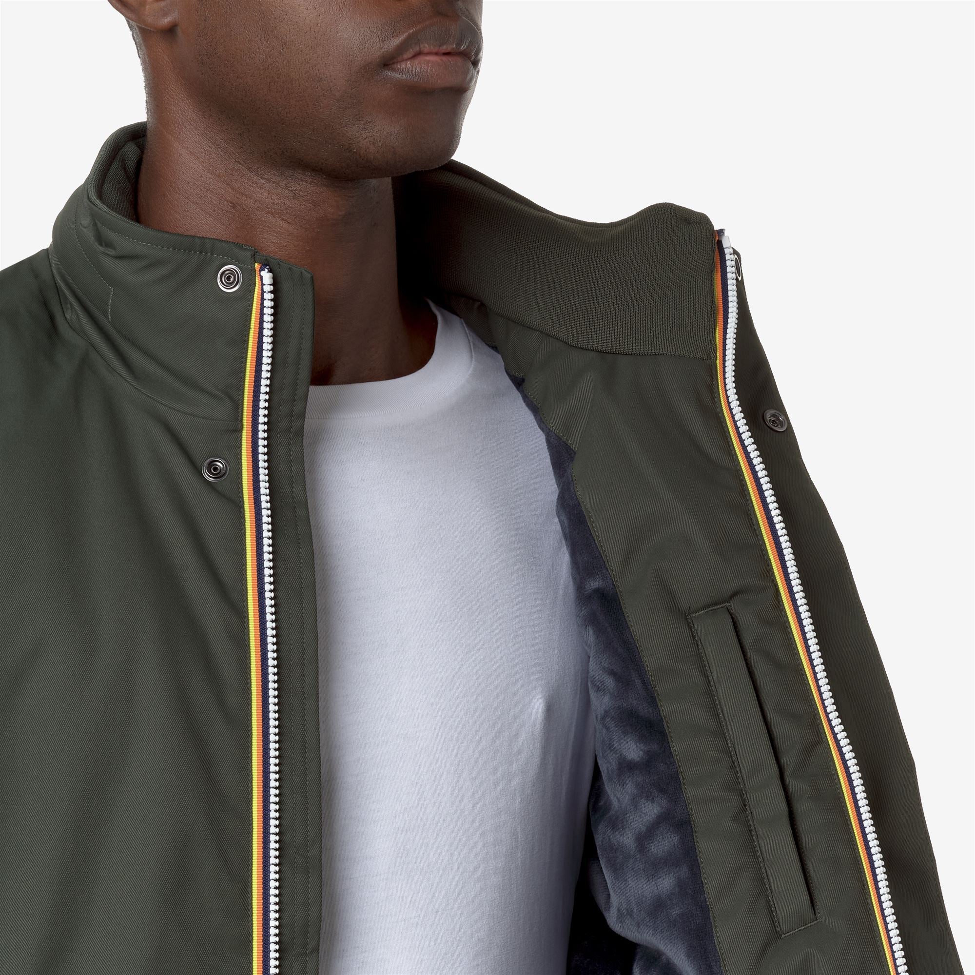 Jackets Man AMAURY TWILL MARMOTTA Short GREEN B-BLUE A