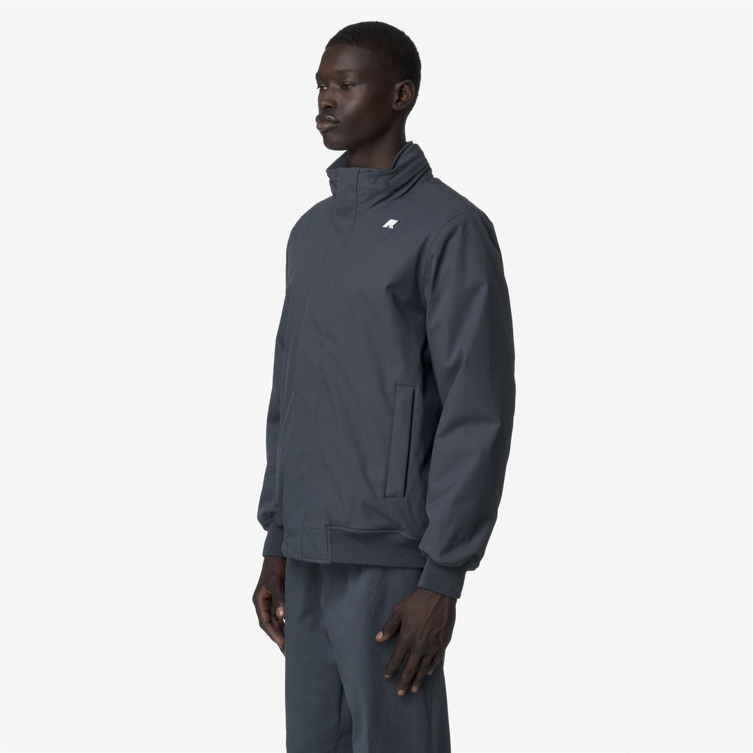 Chaqueta corta impermeable azul para hombre con aislamiento PrimaLoft main