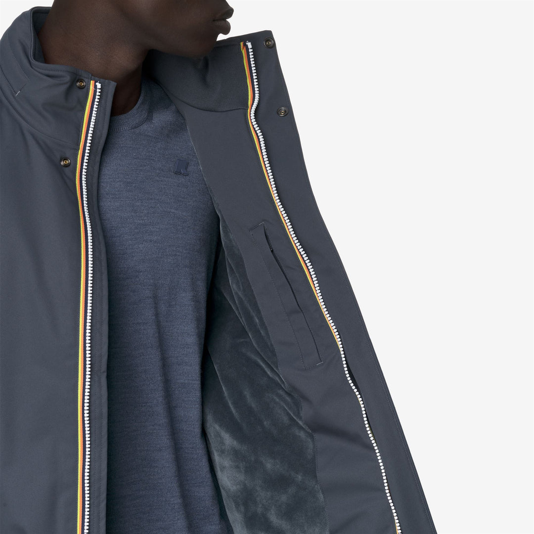 Chaqueta corta impermeable azul para hombre con aislamiento PrimaLoft main