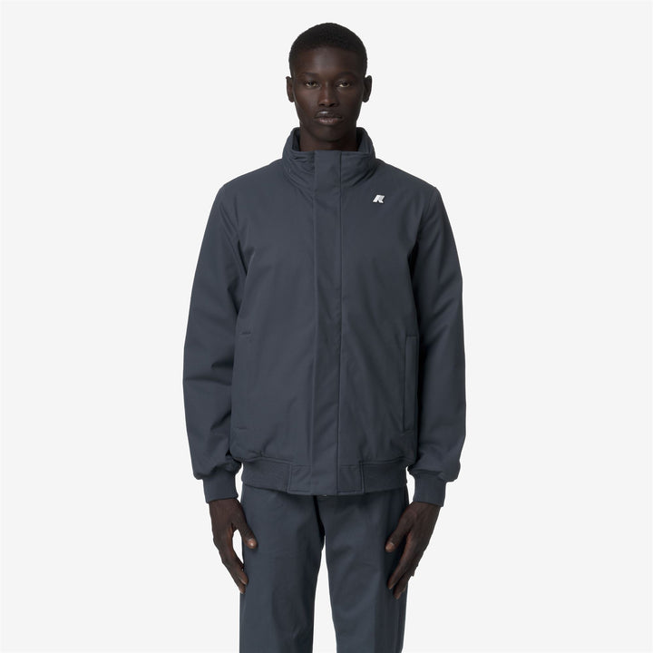 Chaqueta corta impermeable azul para hombre con aislamiento PrimaLoft 3