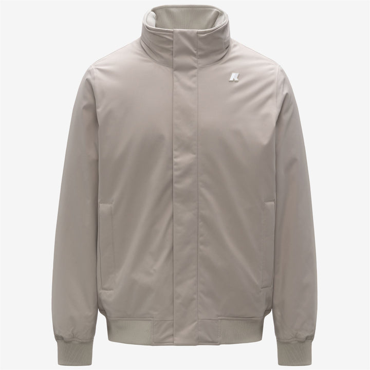 Chaqueta corta impermeable beige para hombre con aislamiento PrimaLoft 1