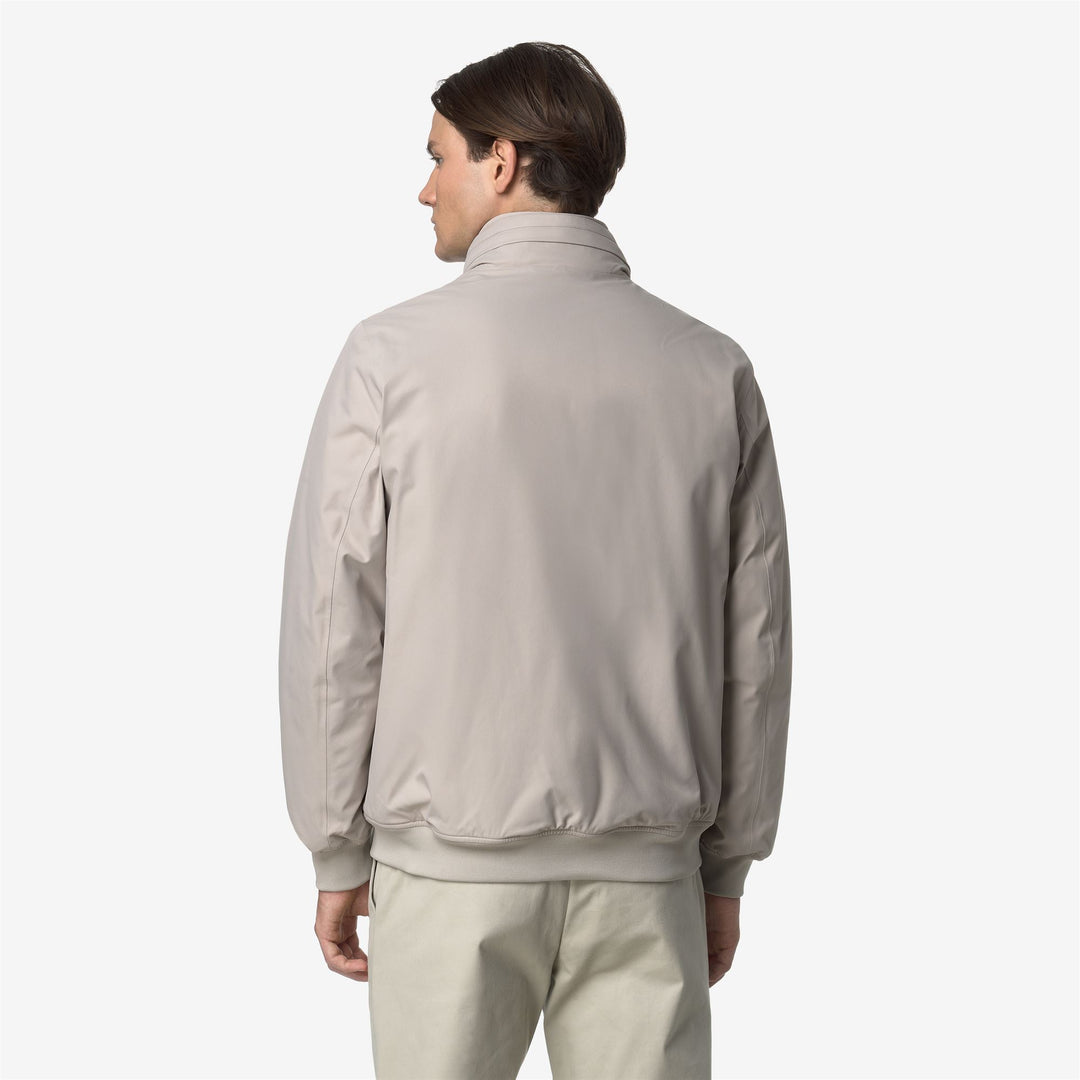 Chaqueta corta impermeable beige para hombre con aislamiento PrimaLoft main