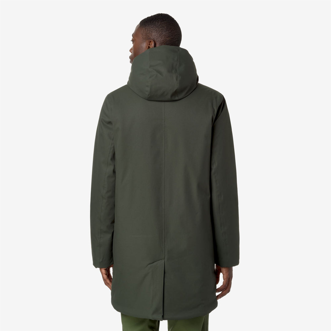 Chaqueta corta impermeable verde gris para hombre con aislamiento PrimaLoft main