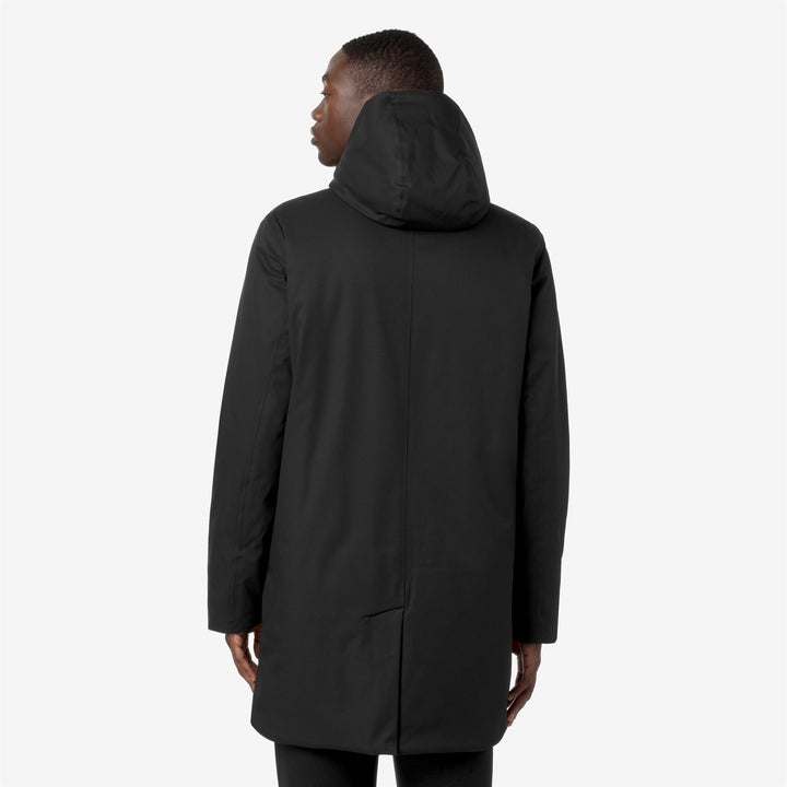 Chaqueta corta negra y gris para hombre resistente al agua con aislamiento PrimaLoft 5