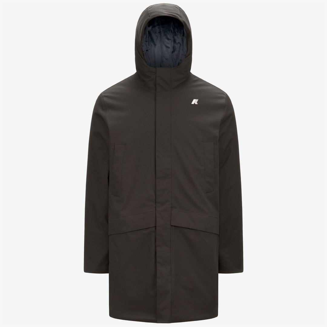 Chaqueta corta impermeable para hombre color oliva negro con aislamiento PrimaLoft 01