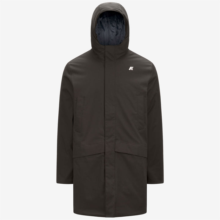 Chaqueta corta impermeable para hombre color oliva negro con aislamiento PrimaLoft 1