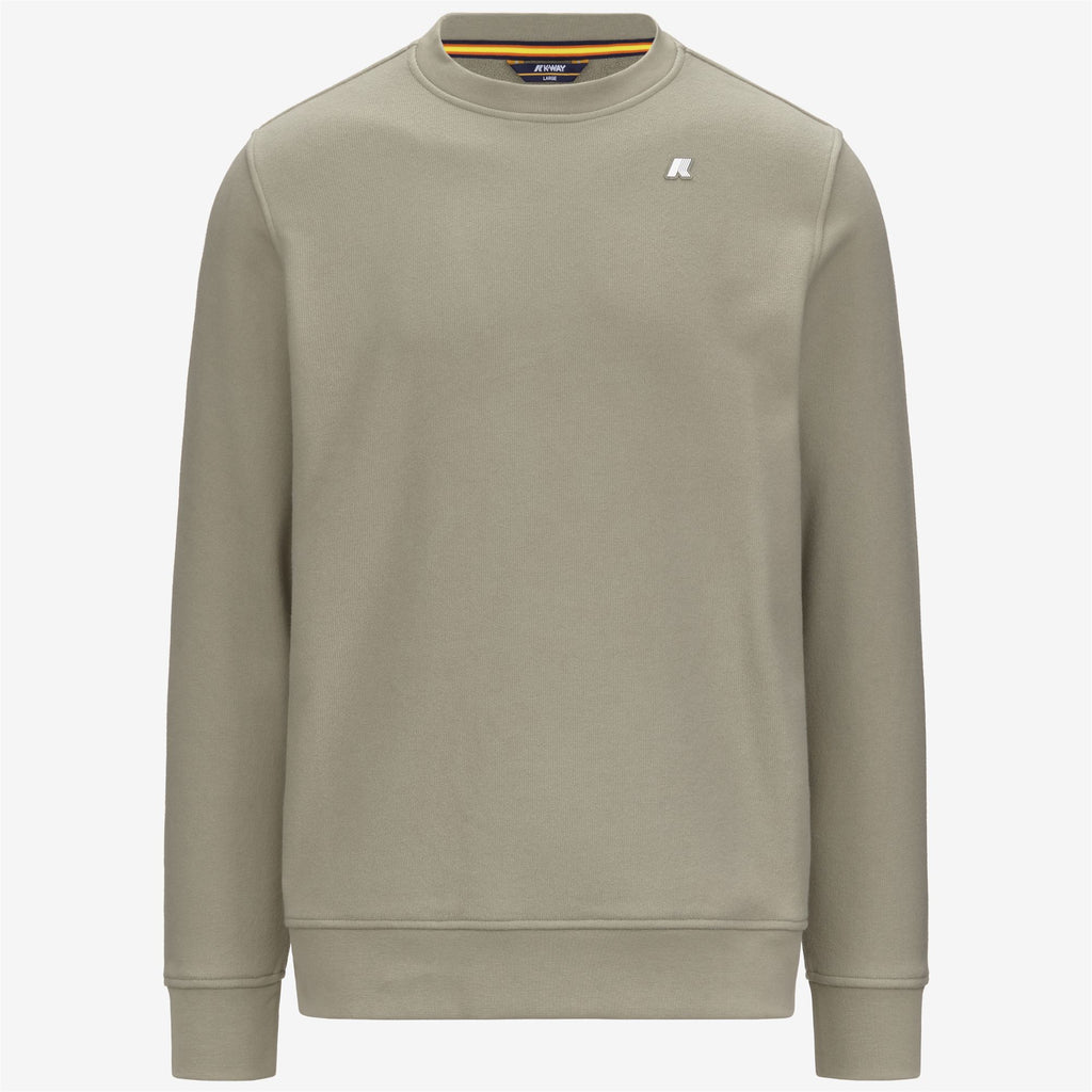 Fleece_MAN_BAPTISTE HEAVY FLEECE_Jumper_Green Oak - Commercial 1