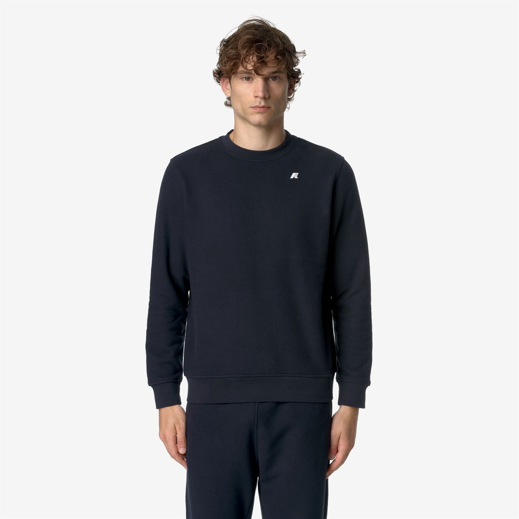 Fleece_MAN_BAPTISTE HEAVY FLEECE_Jumper_Blue Depth - Commercial 4
