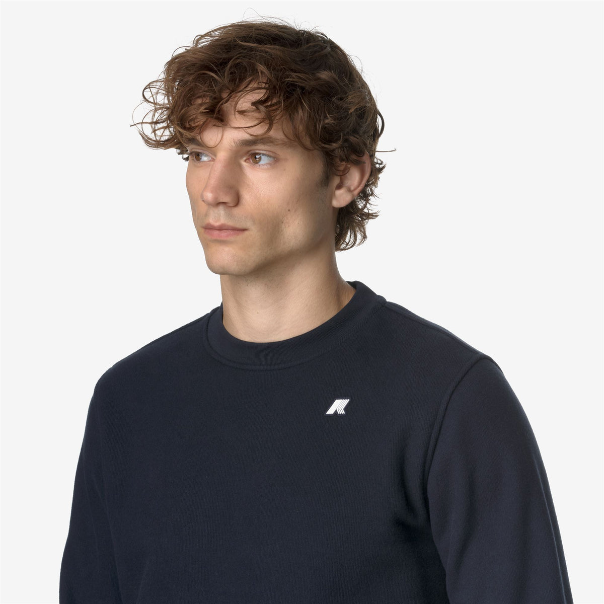 Fleece_MAN_BAPTISTE HEAVY FLEECE_Jumper_Blue Depth - Commercial 7