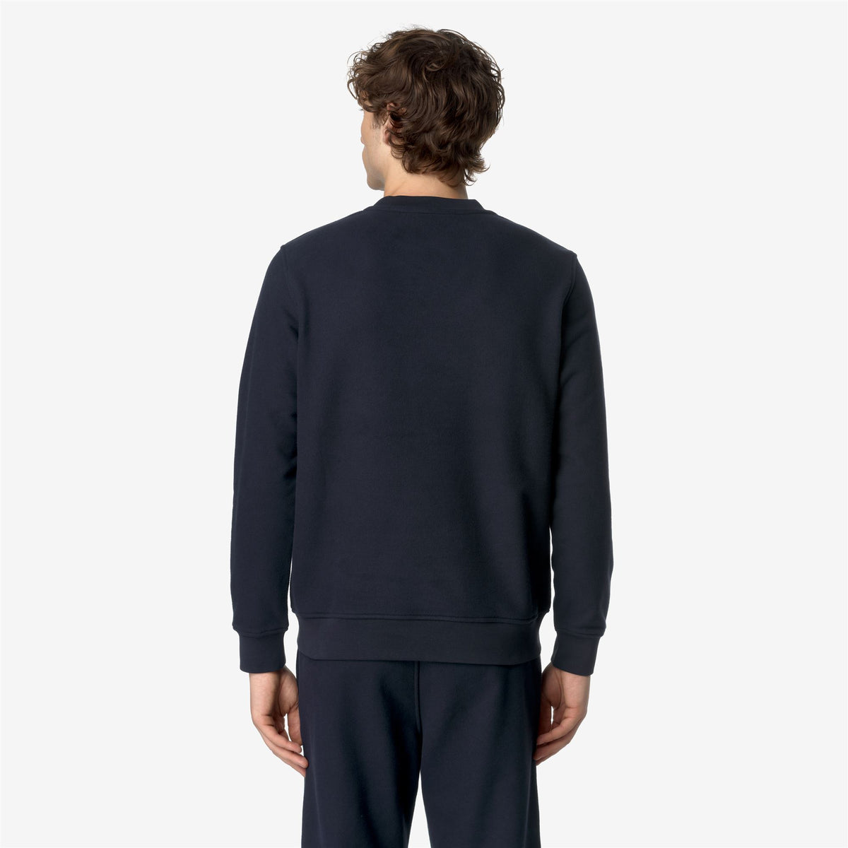 Fleece_MAN_BAPTISTE HEAVY FLEECE_Jumper_Blue Depth - Commercial 6