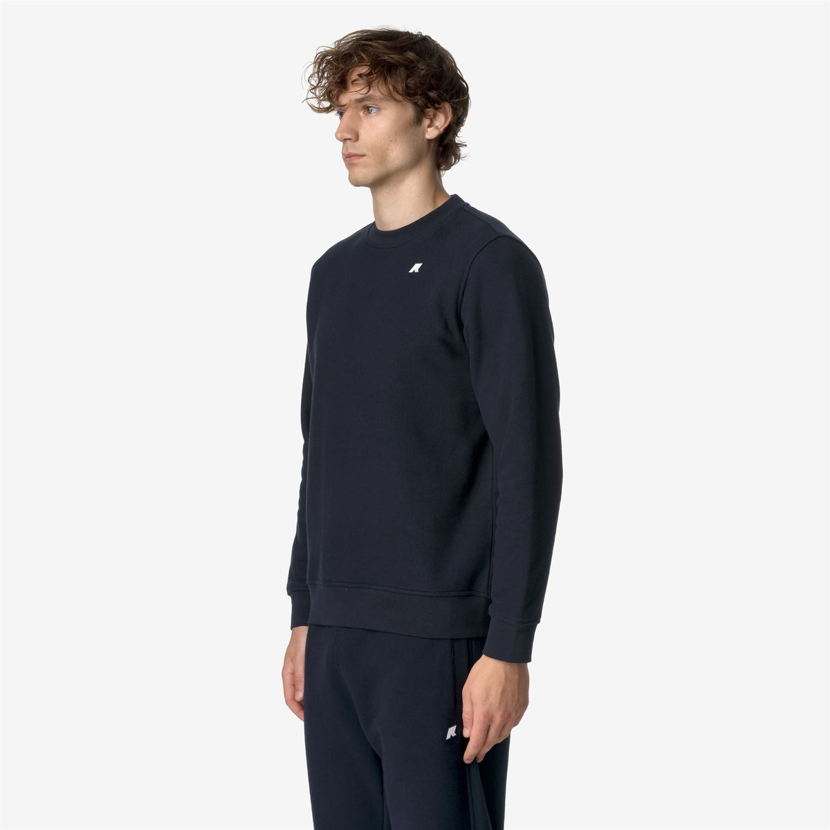 Fleece_MAN_BAPTISTE HEAVY FLEECE_Jumper_Blue Depth - Commercial 5