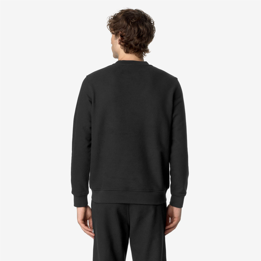 Maglione in Pile Uomo Nero Grigio per Abbigliamento Athleisure e Tempo Libero 02
