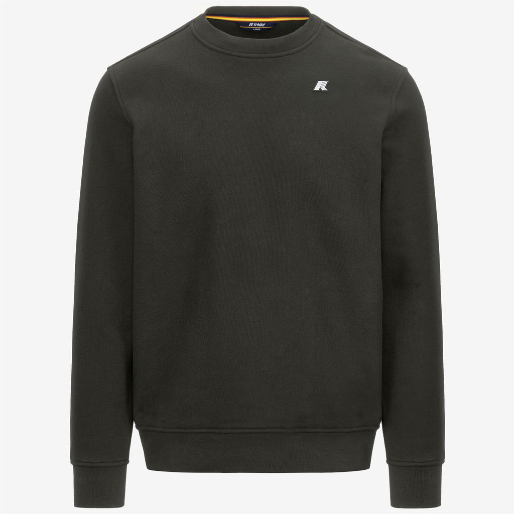 Fleece_MAN_BAPTISTE HEAVY FLEECE_Jumper_GREEN BLACKISH - Commercial 1