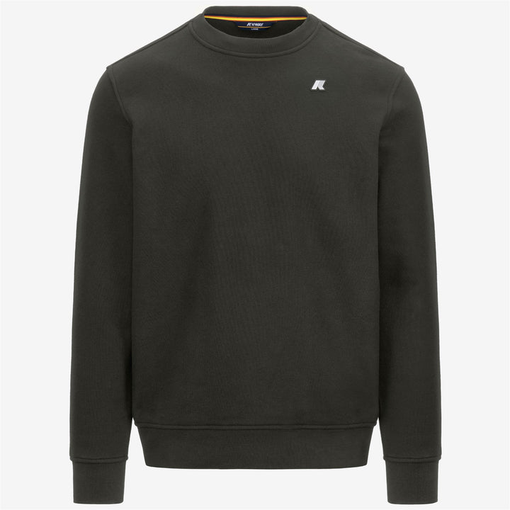 Green men's fleece athleisure jumper with cozy interior 1