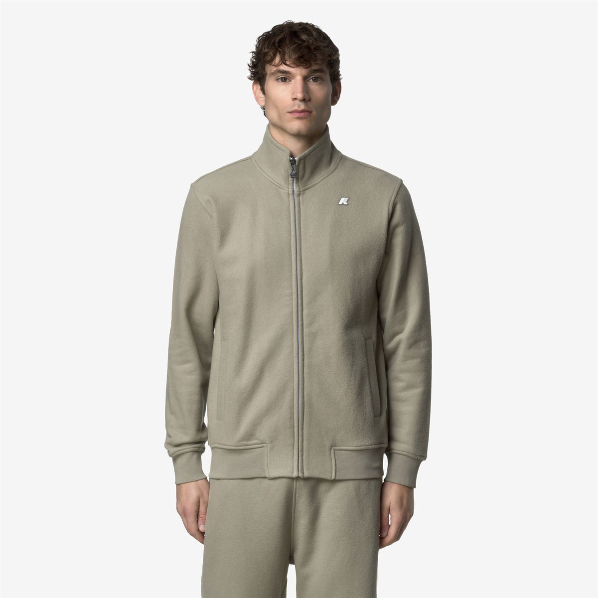 Fleece_MAN_FINN HEAVY FLEECE_Jacket_Green Oak - Commercial 4