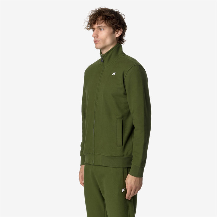 Giacca in Pile Uomo Verde Cipresso per Tempo Libero Urbano 2