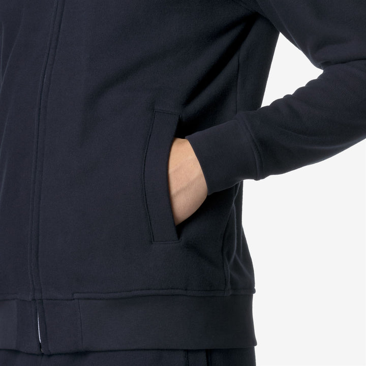 Giacca in Pile Blu Uomo per Athleisure e Abbigliamento Urbano 4