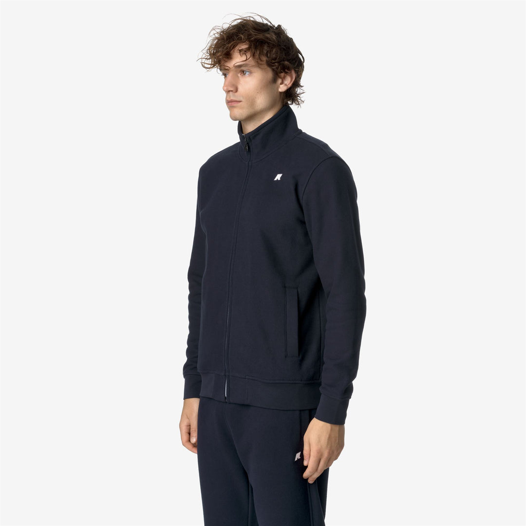 Giacca in Pile Blu Uomo per Athleisure e Abbigliamento Urbano main