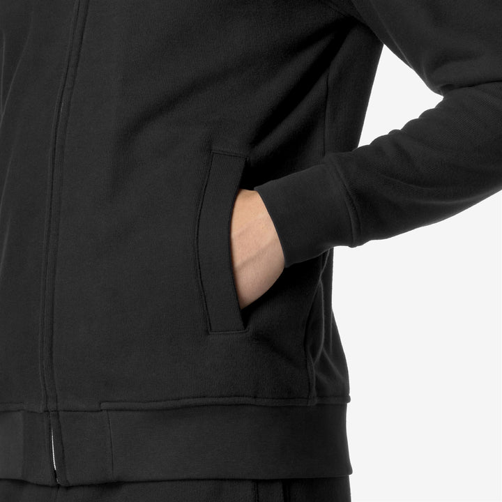 Giacca in Pile Uomo Nera e Grigia per Tempo Libero in Città 4