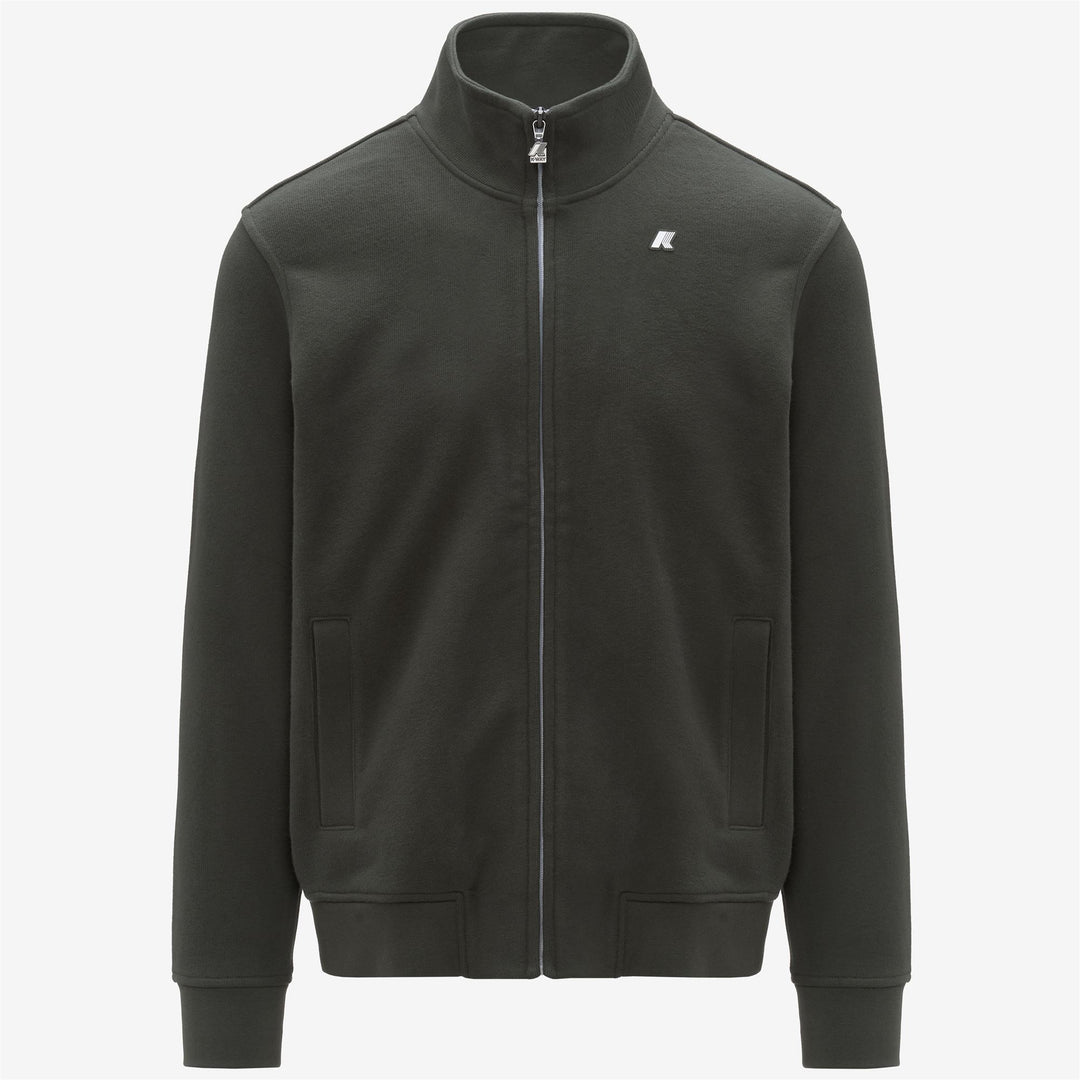 Dark green Men's Fleece Jacket for Sports and Leisure 01