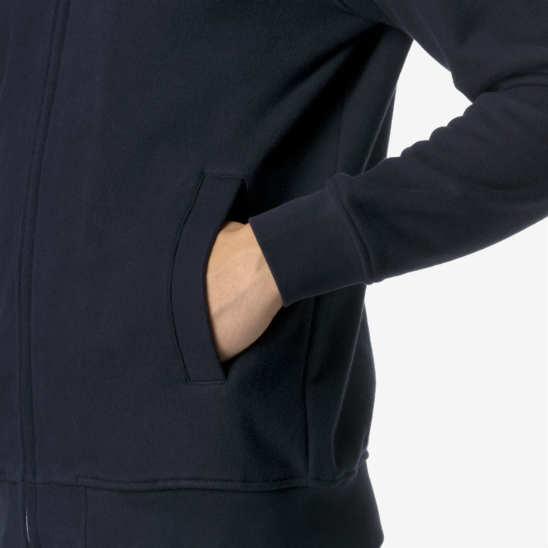 Blue Men's Fleece Jacket for Athleisure and City Wear main