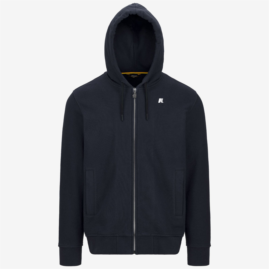 Blue Men's Fleece Jacket for Athleisure and City Wear 01