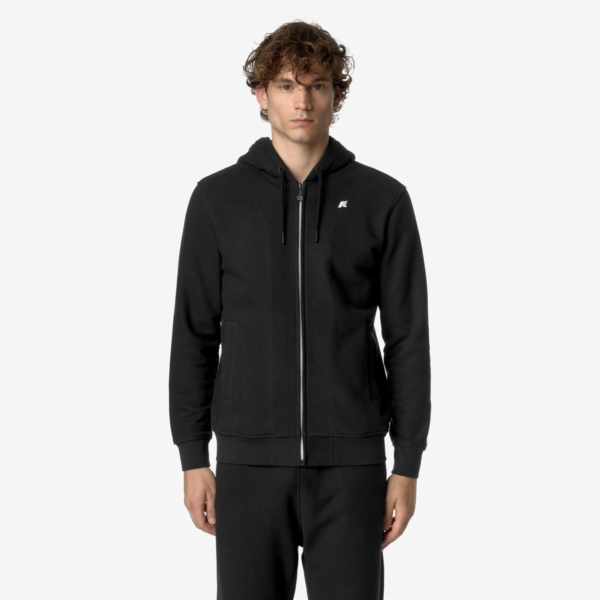 Fleece_MAN_ANTHONY HEAVY FLEECE_Jacket_Black Pure - Commercial 4