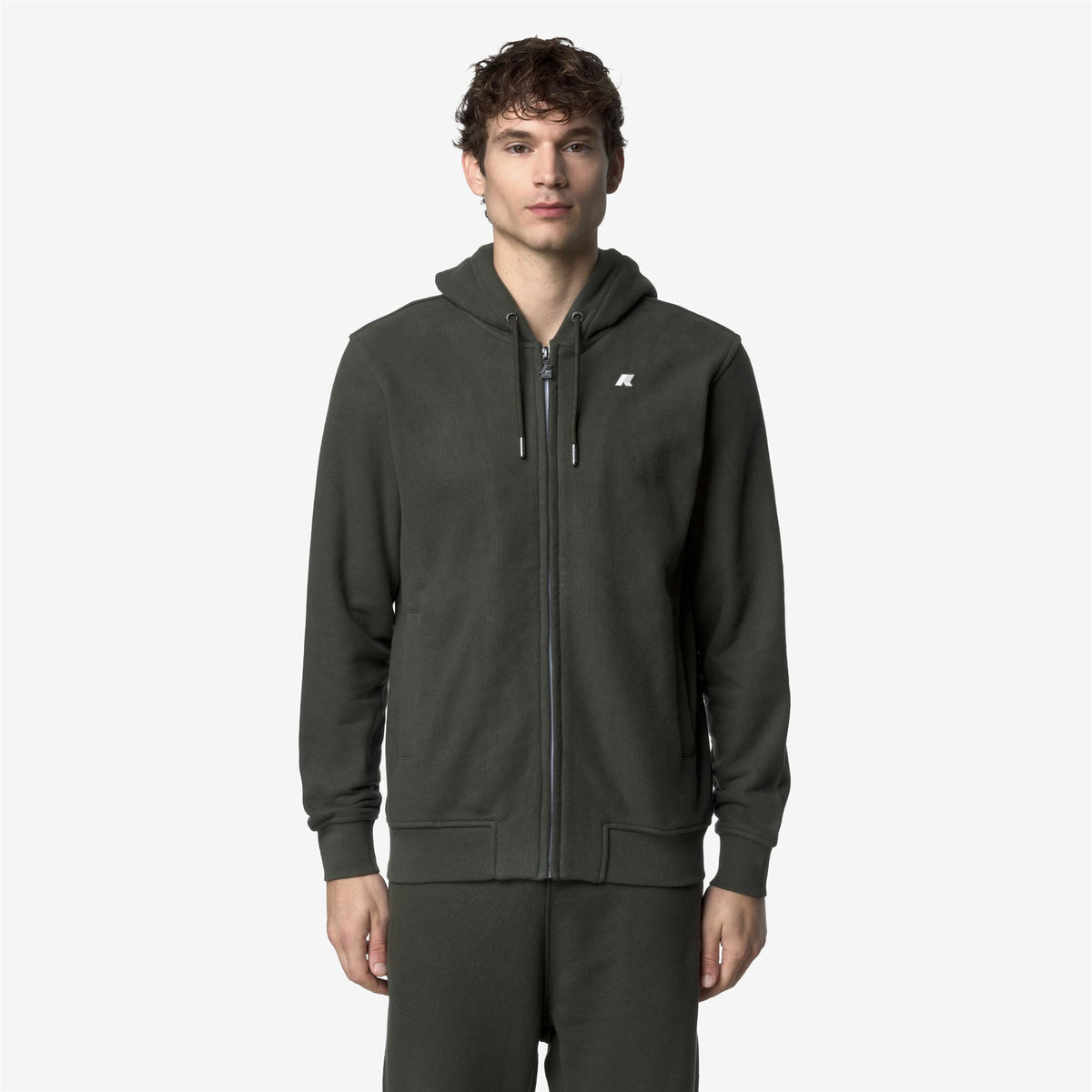 Fleece_MAN_ANTHONY HEAVY FLEECE_Jacket_GREEN BLACKISH - Commercial 4