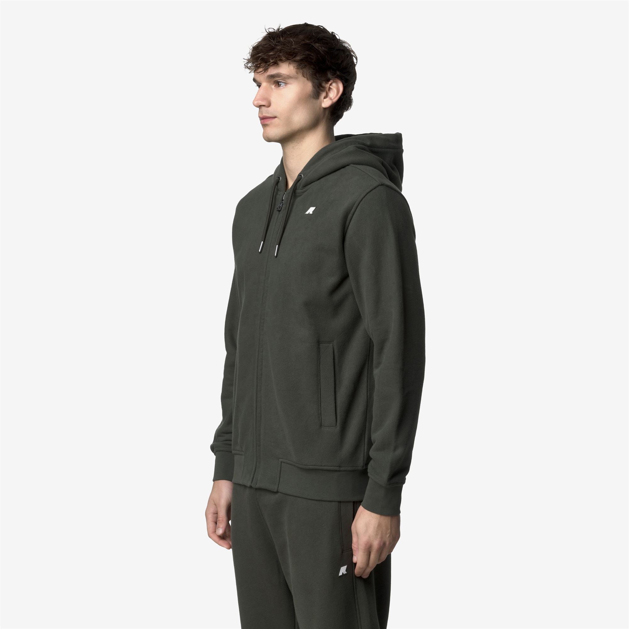 Fleece_MAN_ANTHONY HEAVY FLEECE_Jacket_GREEN BLACKISH - Commercial 5
