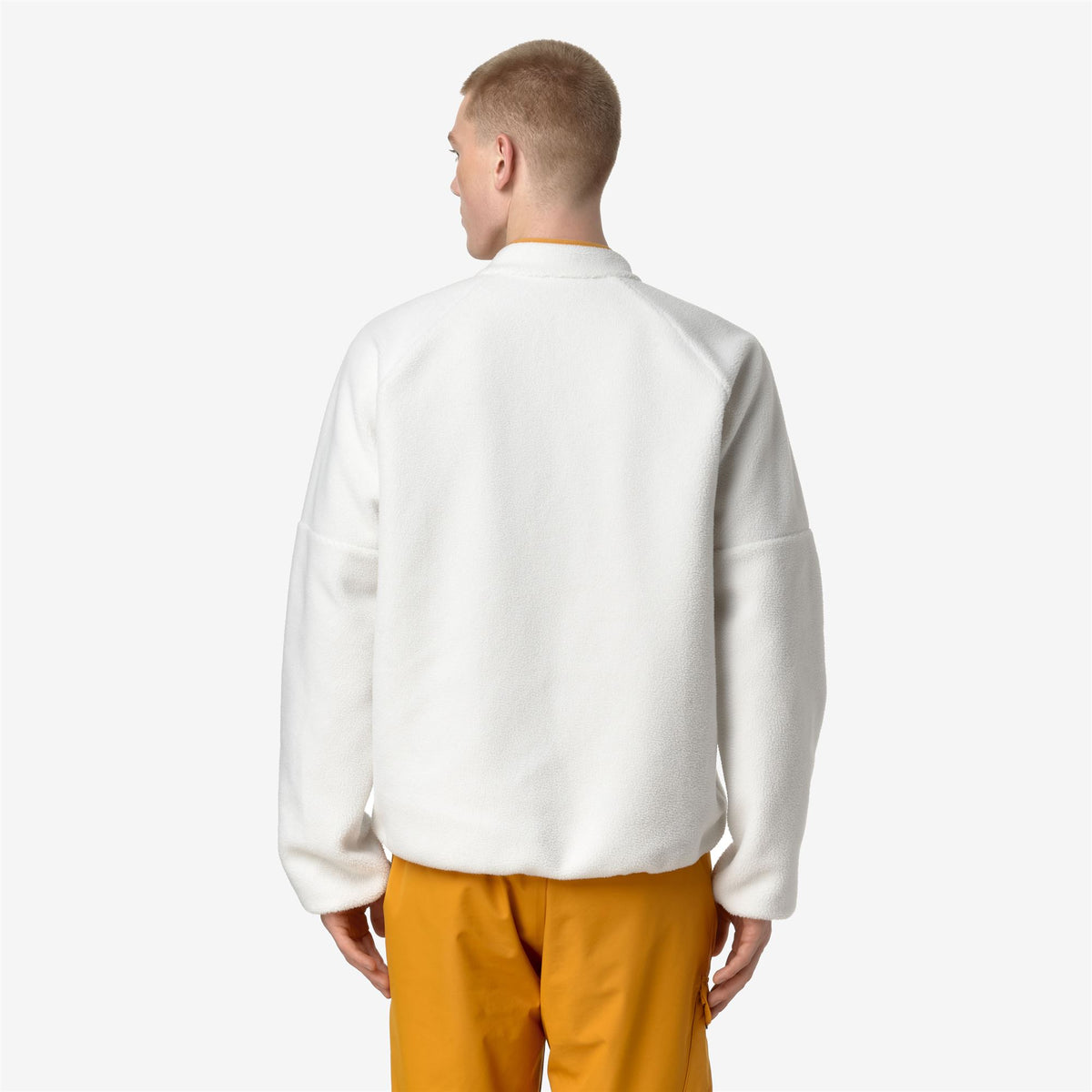 Fleece_MAN_BESSANS_Jacket_White G - Yellow Inca - Commercial 6