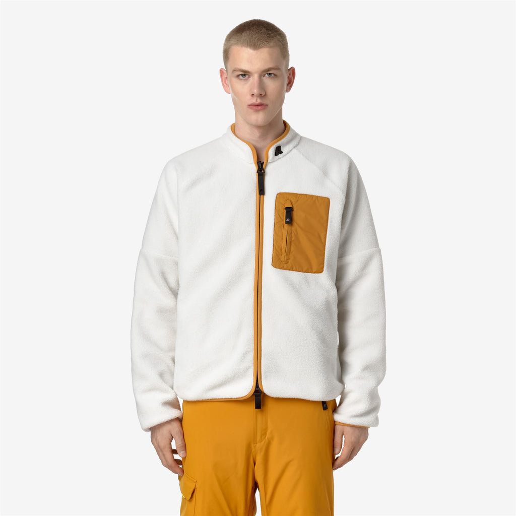 Fleece_MAN_BESSANS_Jacket_White G - Yellow Inca - Commercial 4