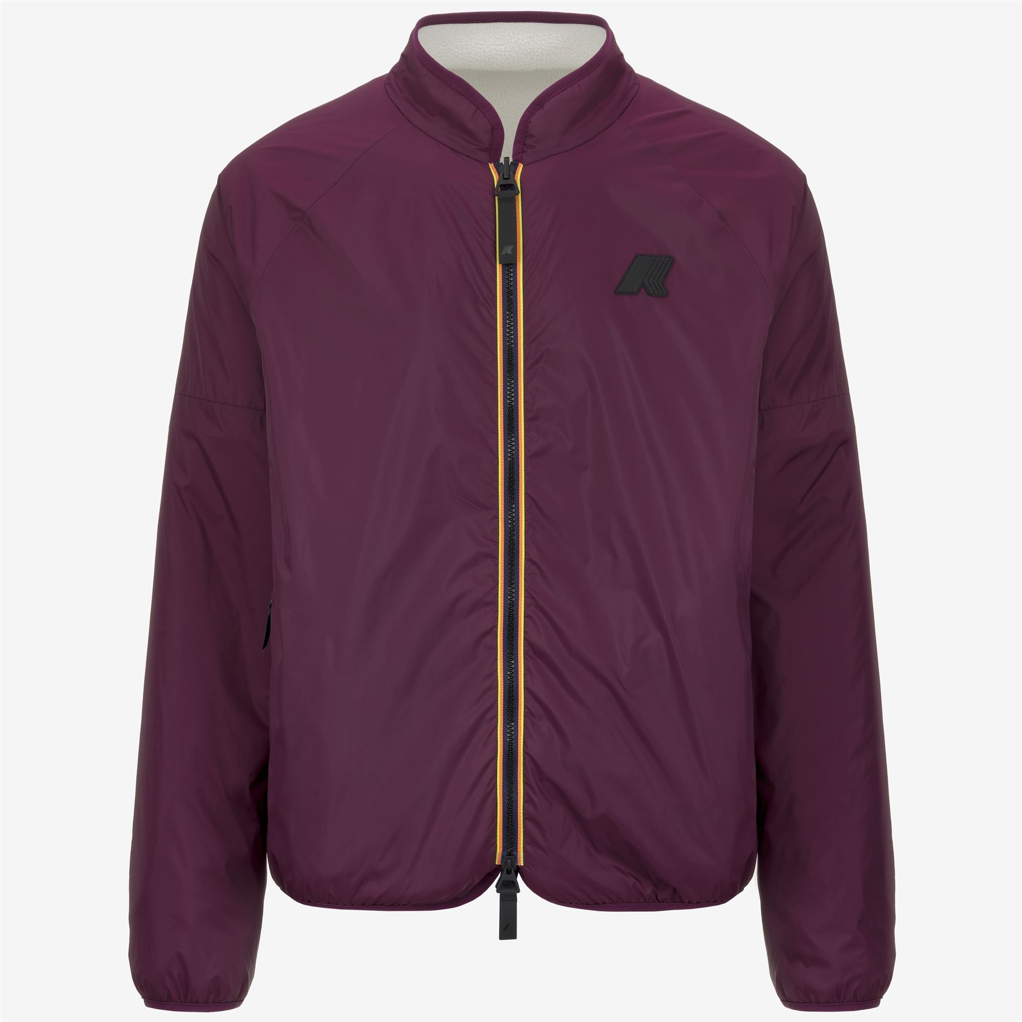 Fleece_MAN_BESSANS_Jacket_White G - Violet Dk Purple - Commercial 2