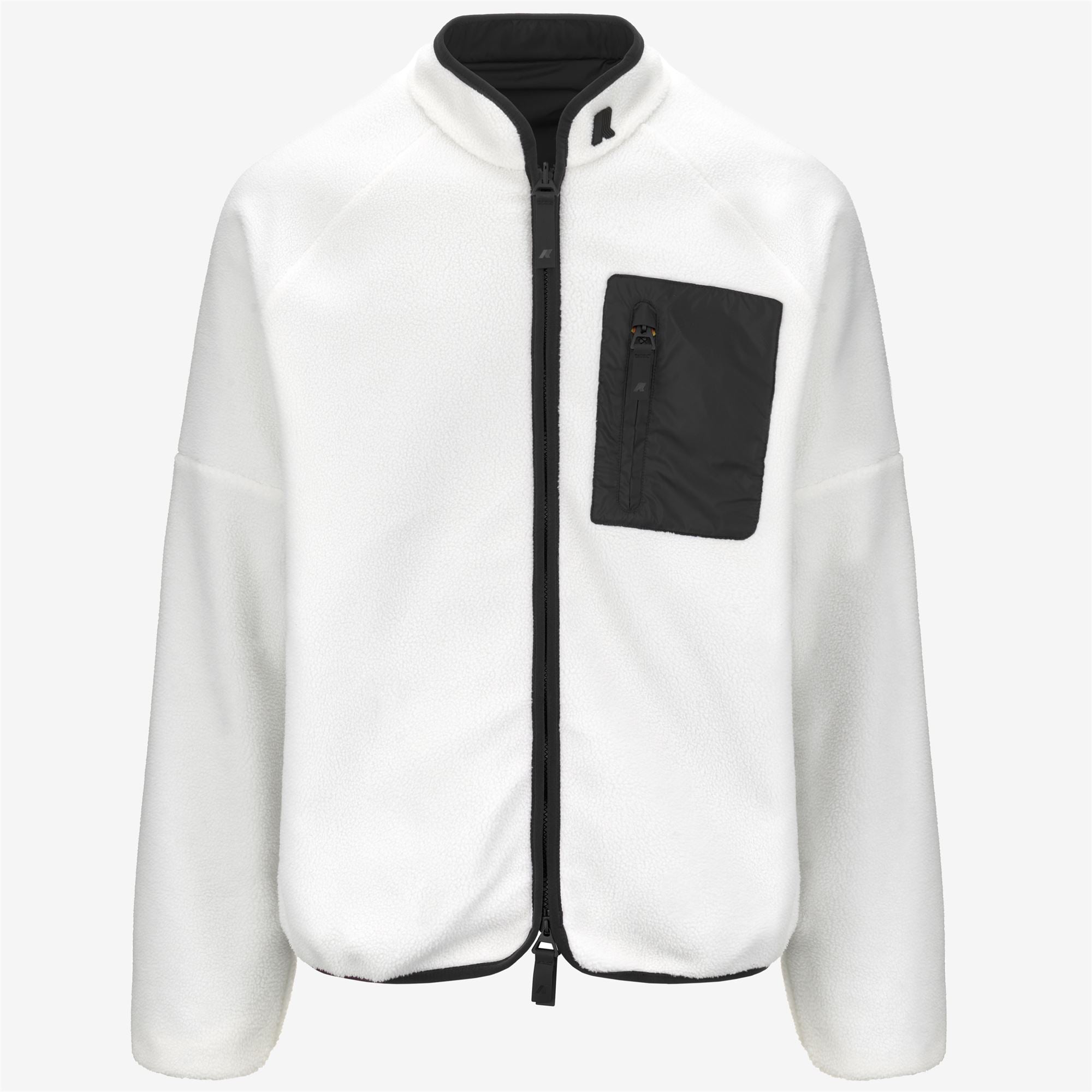 Fleece_MAN_BESSANS_Jacket_White G - Black - Commercial 1