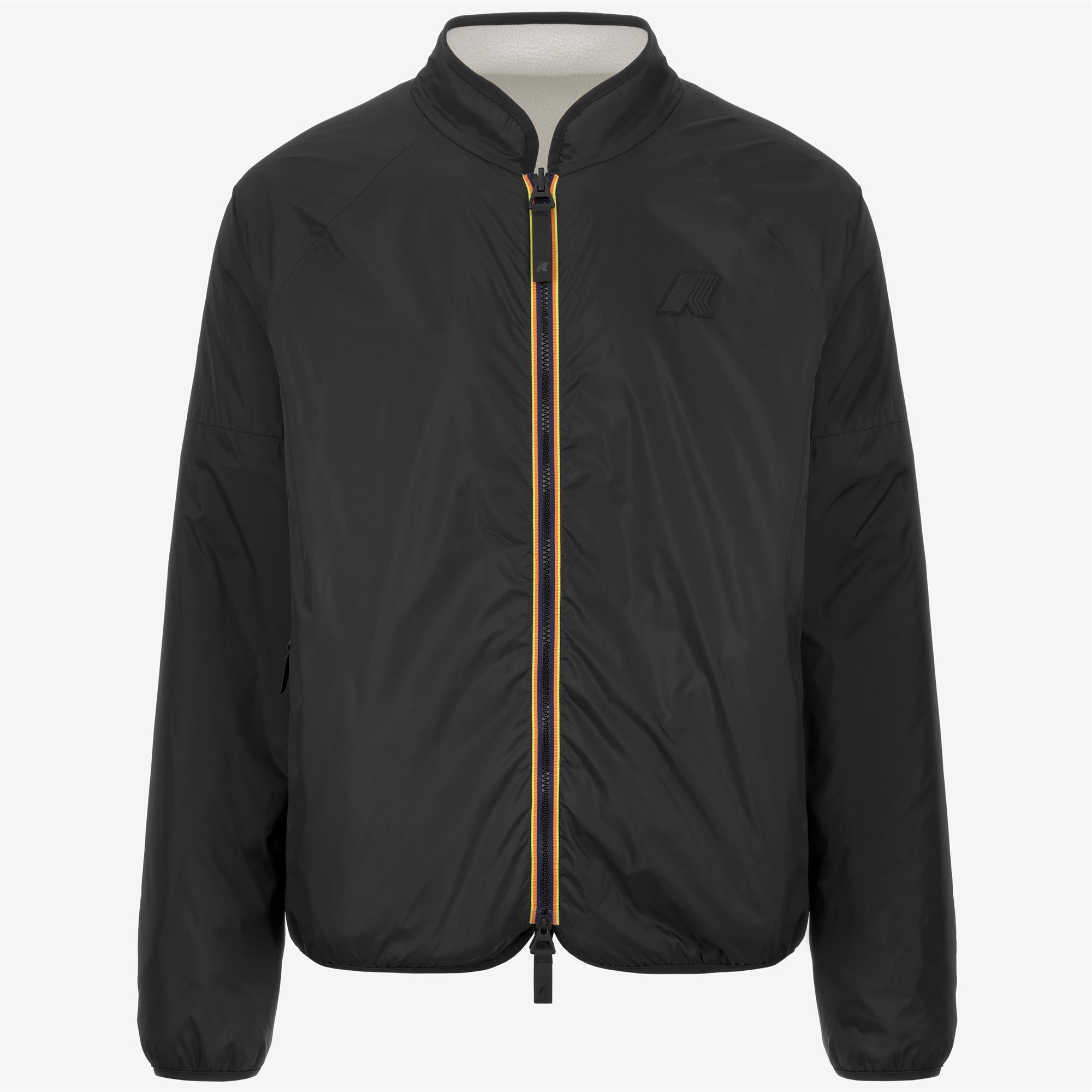 Fleece_MAN_BESSANS_Jacket_White G - Black - Commercial 2