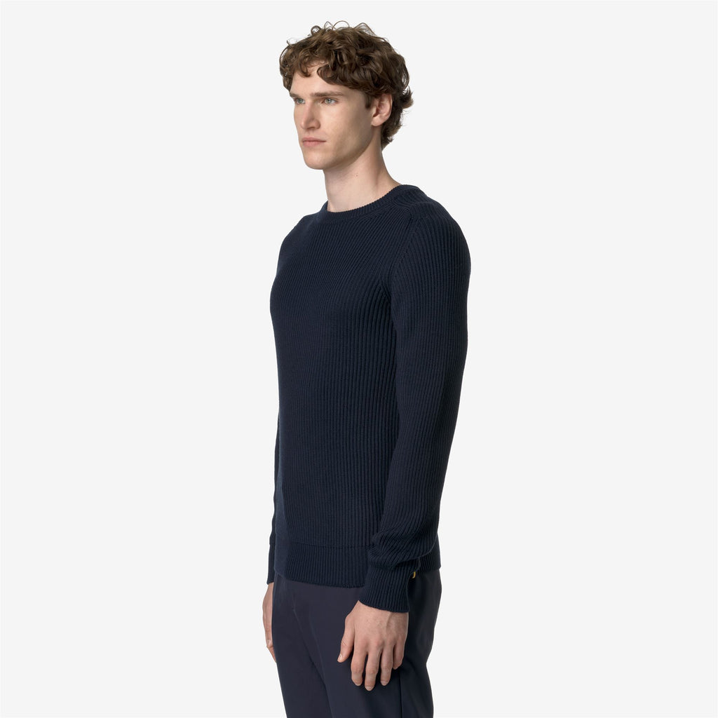 Knitwear_MAN_VERIN WOOL MERINO BLEND_Pull Over_Blue Depth - Commercial 5