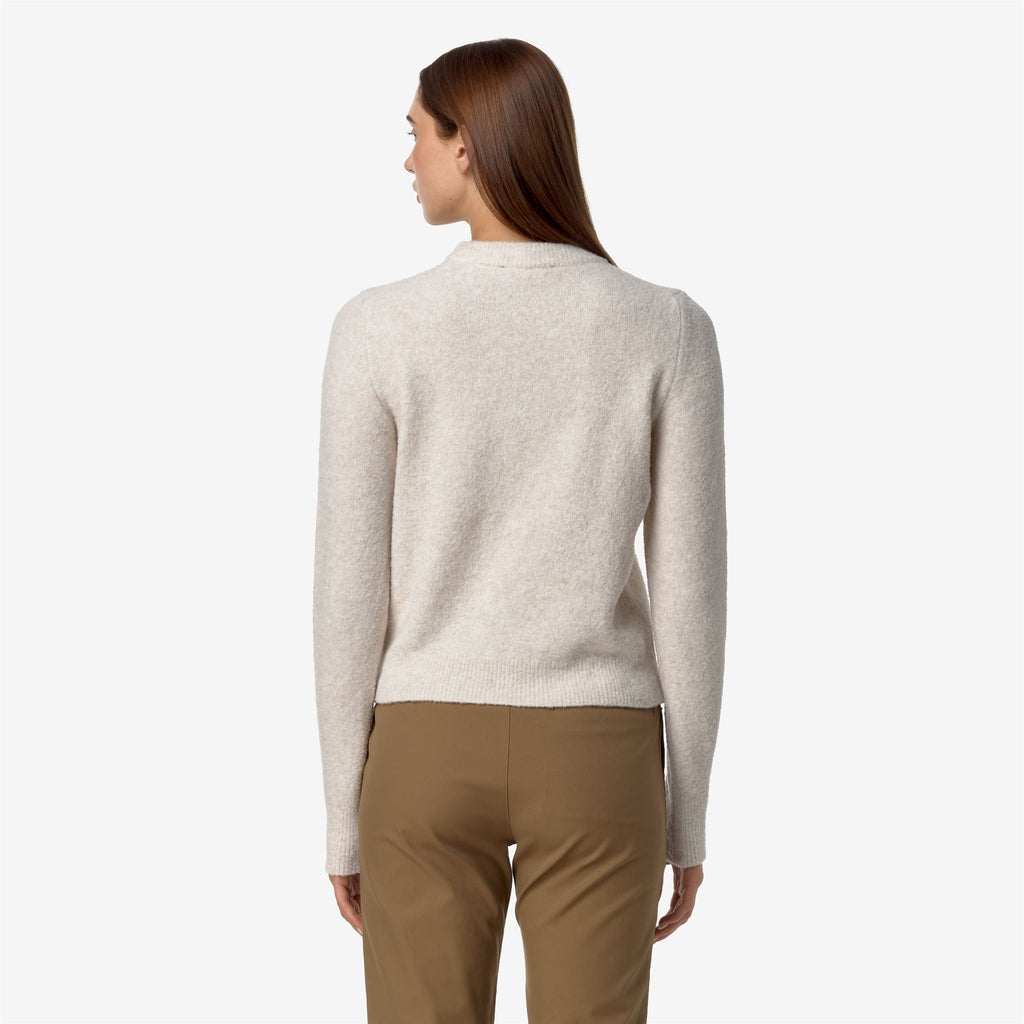 Knitwear_WOMAN_CLARISSE WOOL MERINO BOUCLE_Pull Over_Beige  Moonbeam - Commercial 6