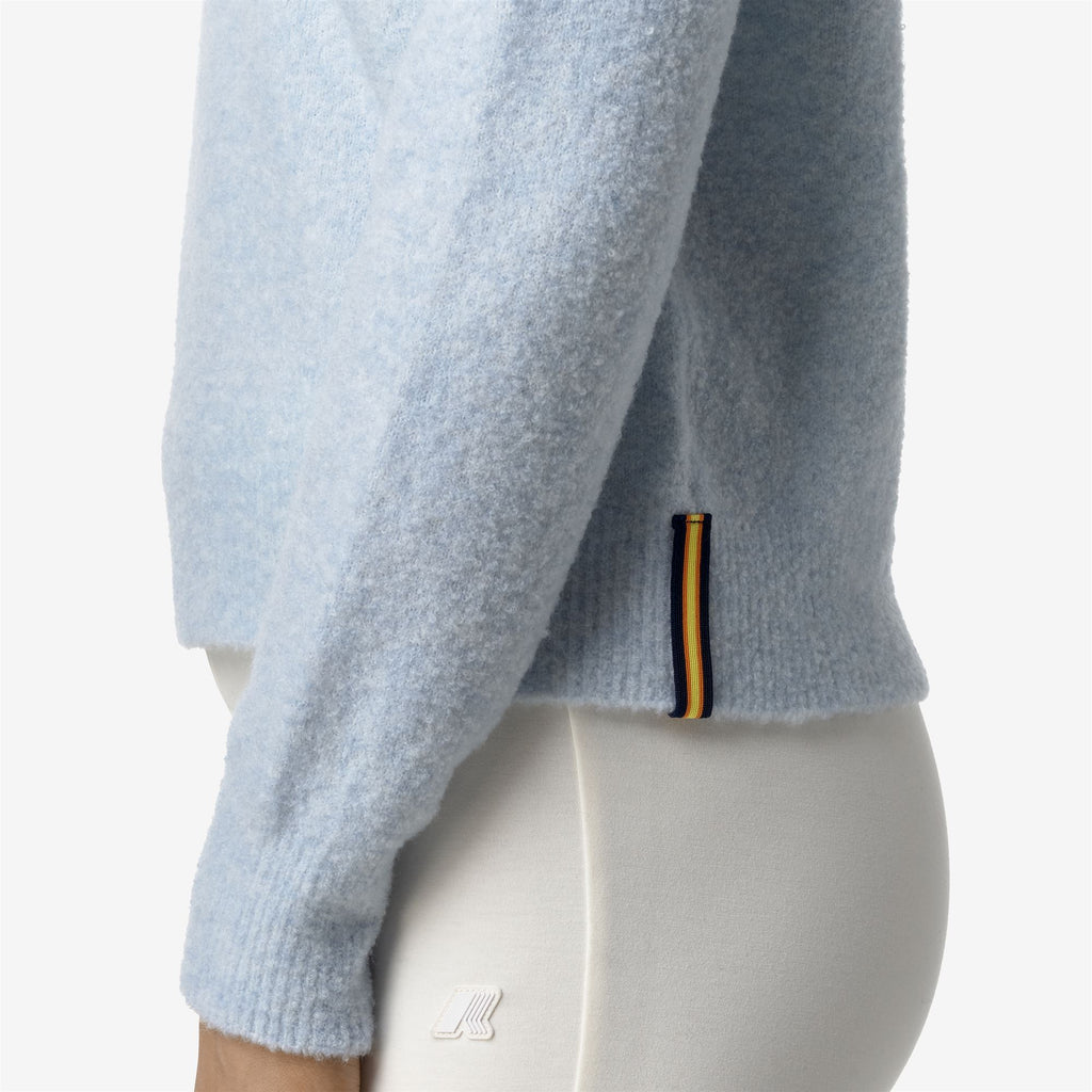 Knitwear_WOMAN_CLARISSE WOOL MERINO BOUCLE_Pull Over_Blue Ballad - Commercial 7