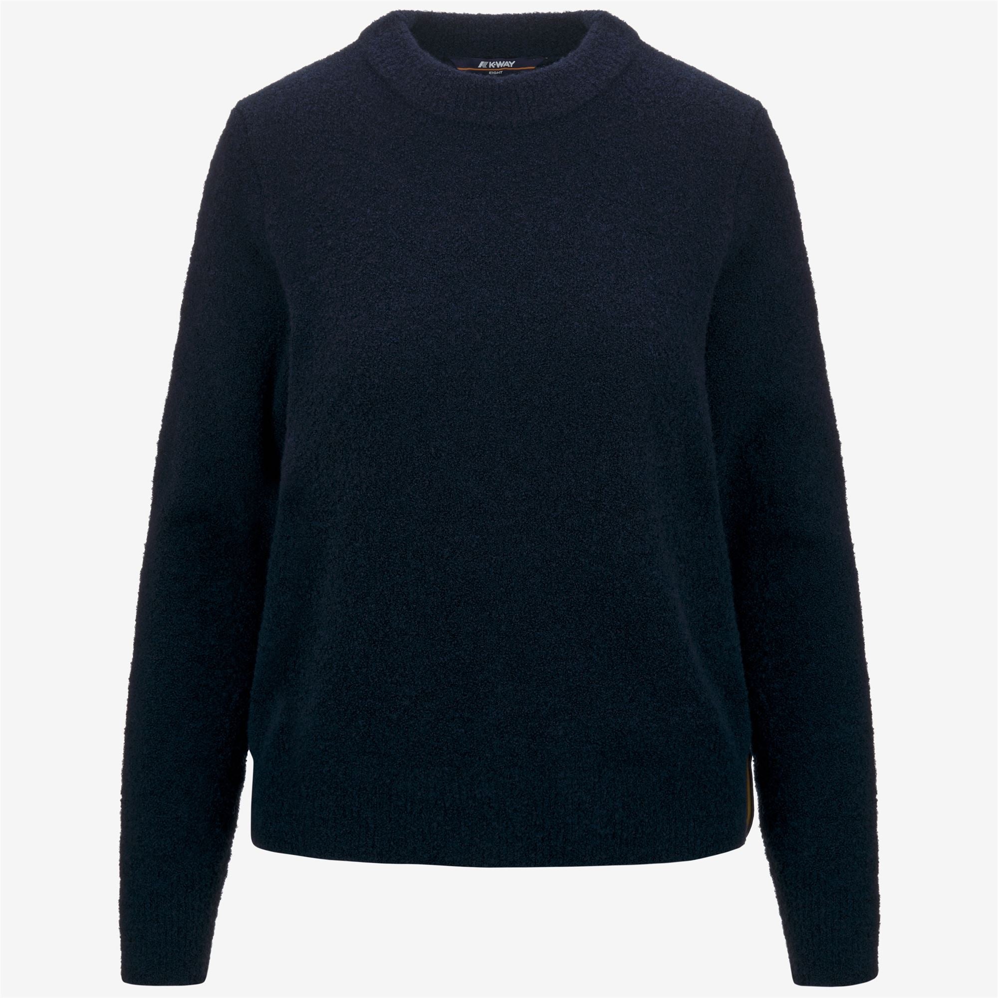 Knitwear_WOMAN_CLARISSE WOOL MERINO BOUCLE_Pull Over_Blue Depth - Commercial 1