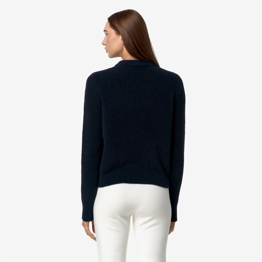 Knitwear_WOMAN_CLARISSE WOOL MERINO BOUCLE_Pull Over_Blue Depth - Commercial 6