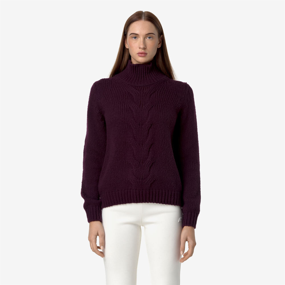 Violet Women's Cozy Merino Wool Pullover Sweater for City Wear 02