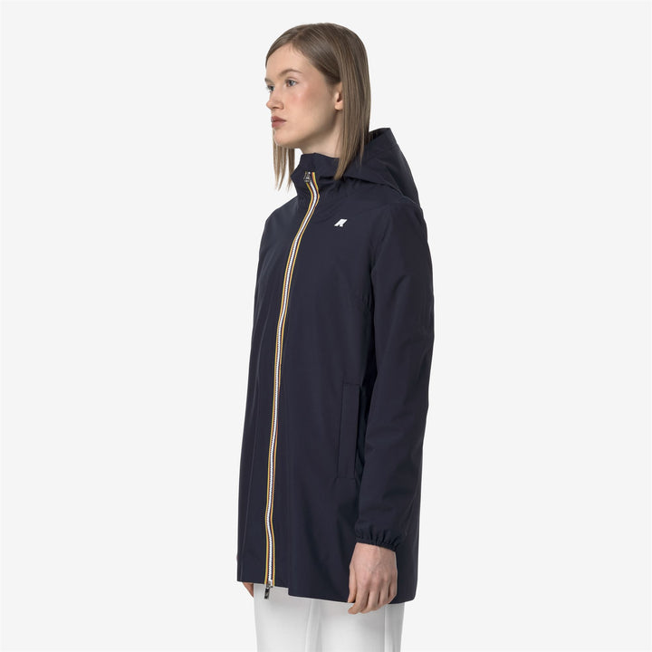 Blue Women's Waterproof Mid-Length Stretch Jacket 4