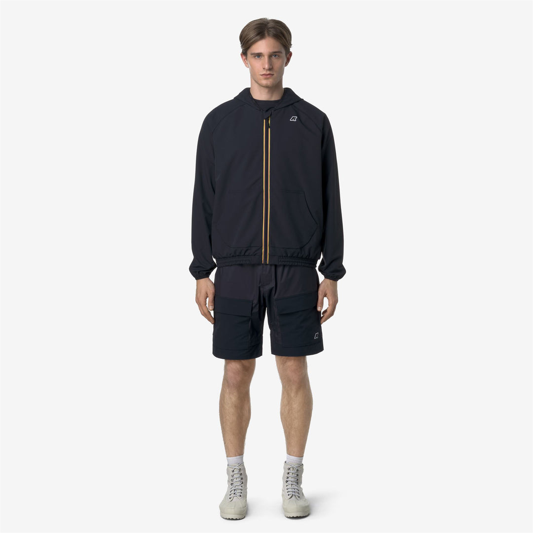 Blue Men's Outdoor Sport Shorts with Functional Design 01