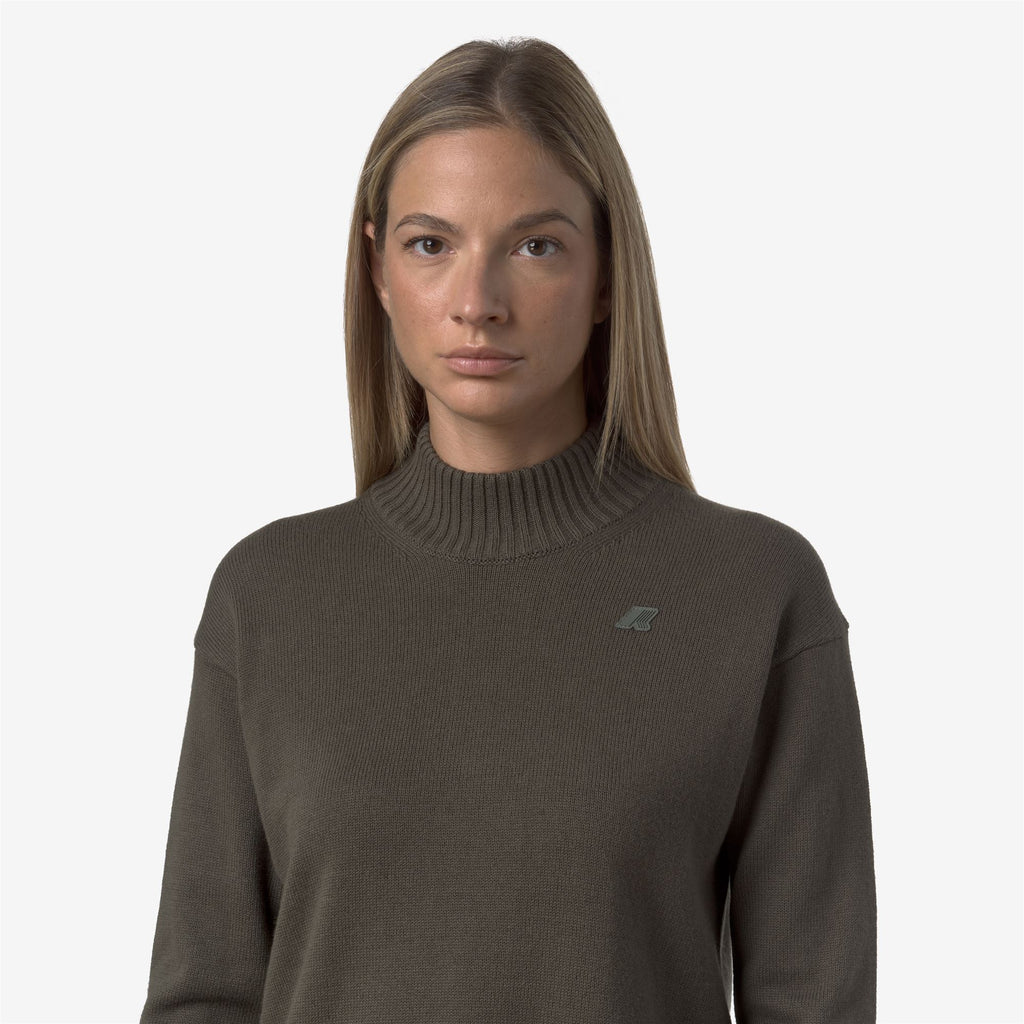 Knitwear_WOMAN_AGATA COTTON CASHMERE_Pull Over_GREEN BLACKISH - Commercial 7