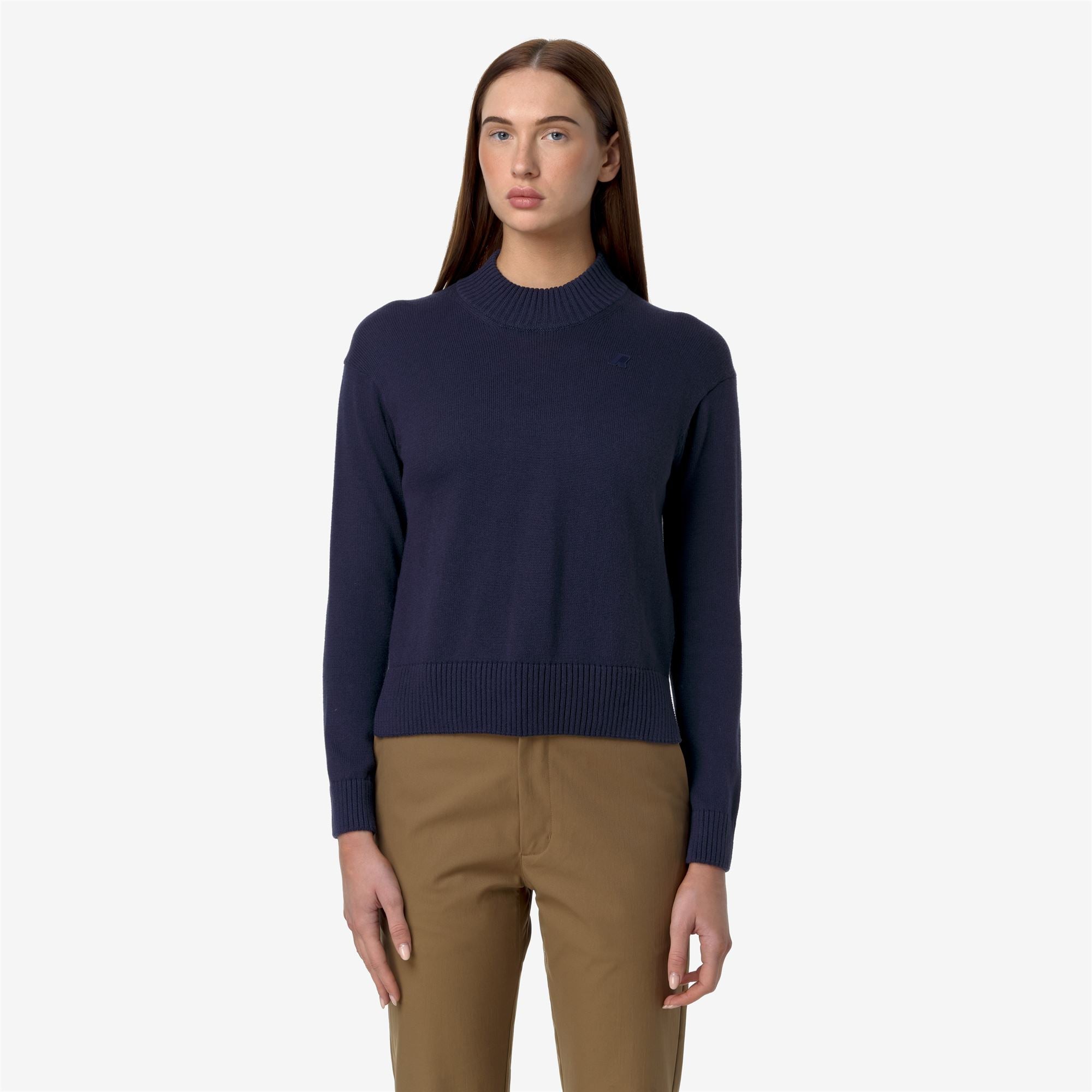 Knitwear_WOMAN_AGATA COTTON CASHMERE_Pull Over_Blue Dk - Commercial 4