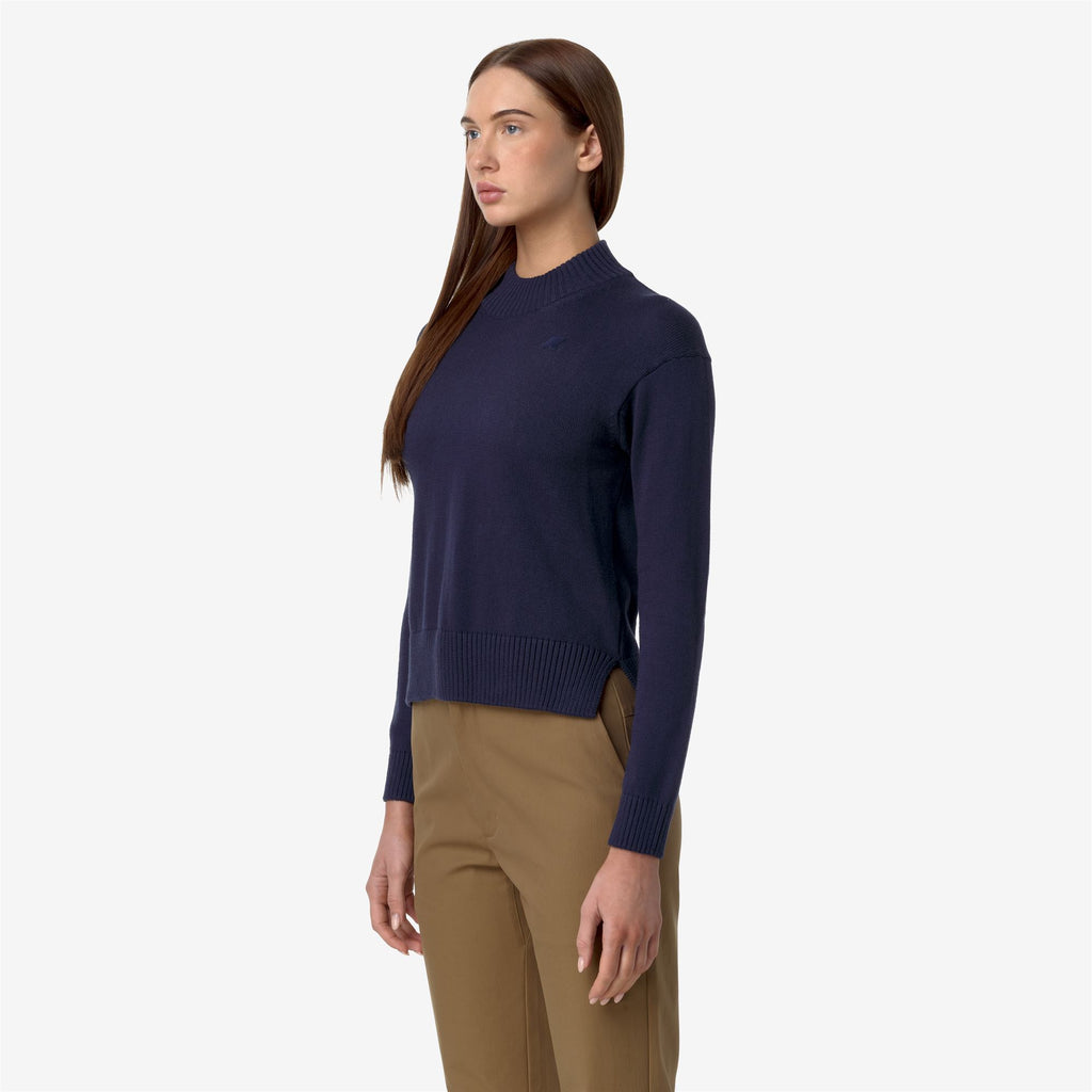 Knitwear_WOMAN_AGATA COTTON CASHMERE_Pull Over_Blue Dk - Commercial 5