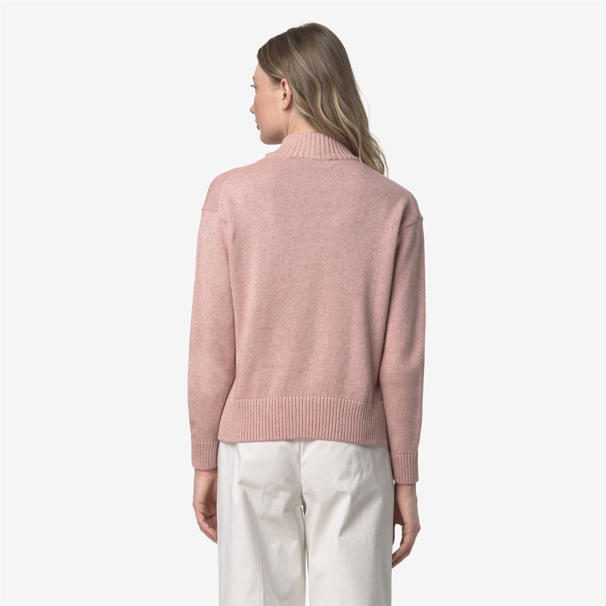 Knitwear_WOMAN_AGATA COTTON CASHMERE_Pull Over_Pink Dusty Mel - Commercial 6