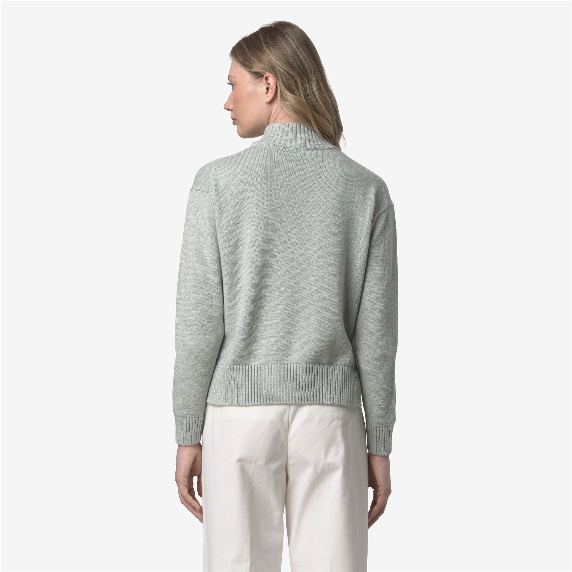 Knitwear_WOMAN_AGATA COTTON CASHMERE_Pull Over_Grey Grey Mel - Commercial 6