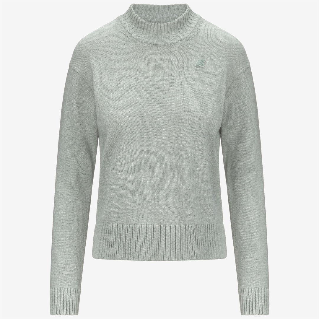 Grey Women's Cotton Cashmere Knit Pullover Sweater 01