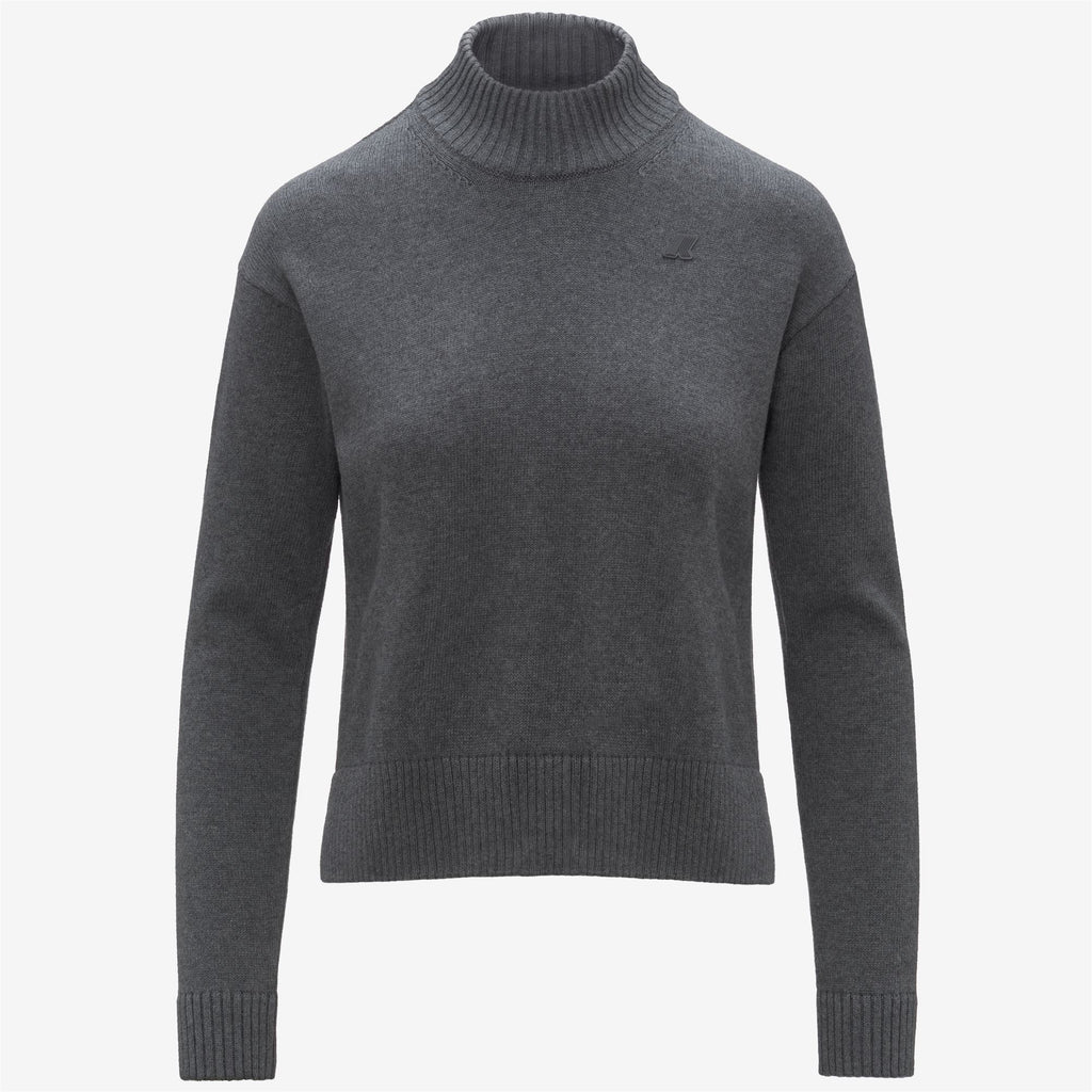 Knitwear_WOMAN_AGATA COTTON CASHMERE_Pull Over_Grey Smoked Mel - Commercial 1